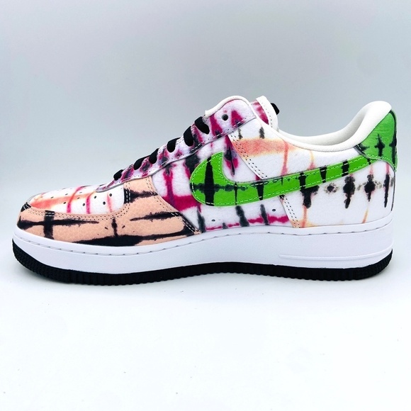 NIB NIKE Women's Air Force 1 Black Tie Dye Colorful Sneaker Shoes Size 8.5 - Picture 2 of 8
